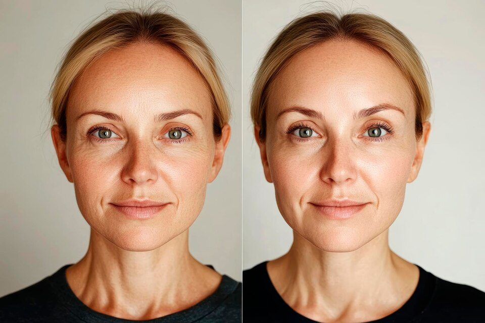 glowing skin after morpheus8 facial treatment at Dubai aesthetic clinic